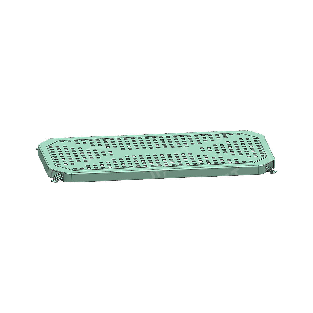 Rectangular hollow basket plastic mould