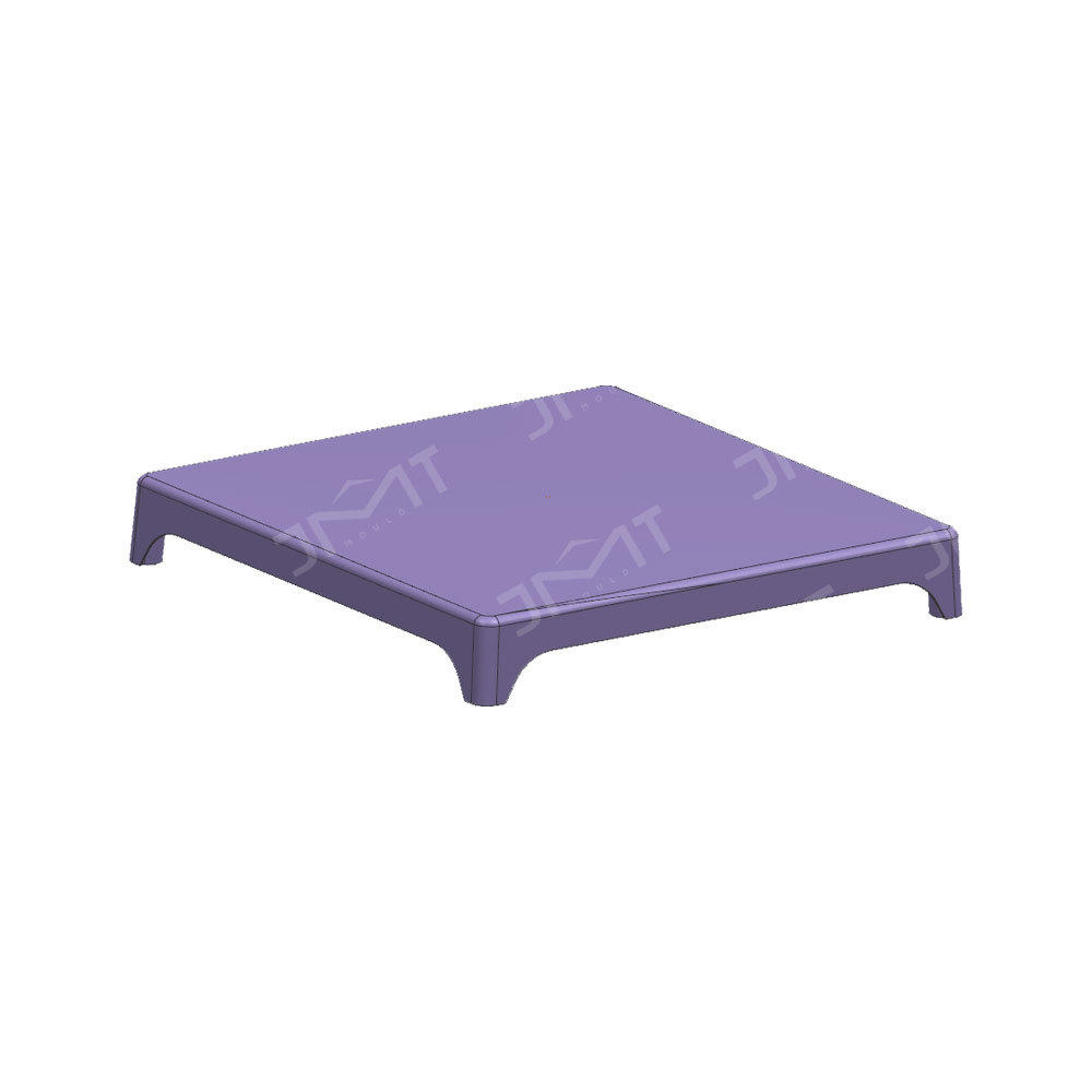Household square stool surface part plastic mould