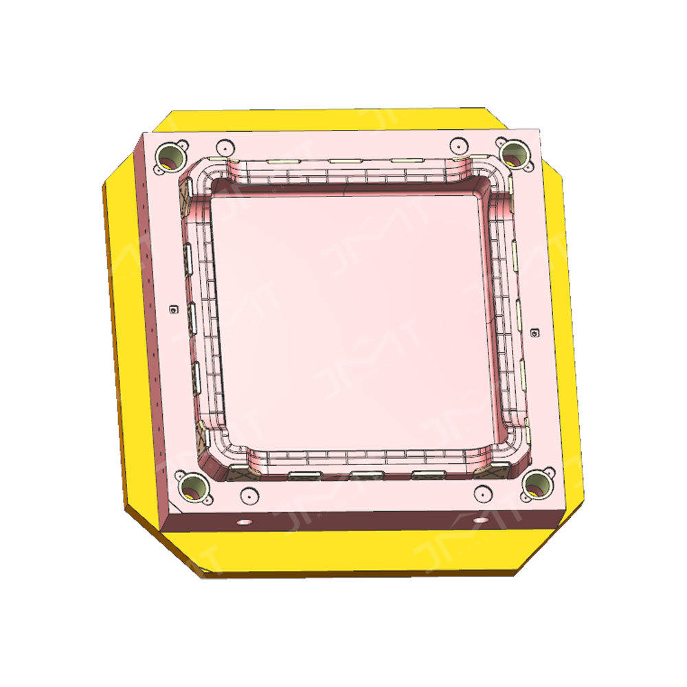 Household square stool surface part plastic mould