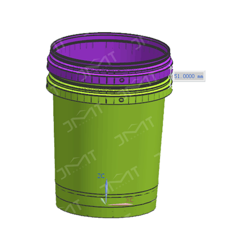 Plastic grease pail mould