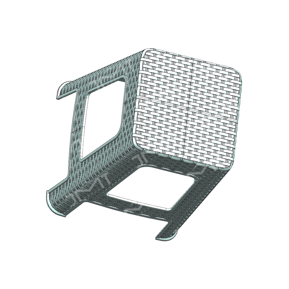 Plastic rattan chair mould