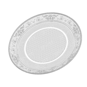 Round transparent decorative pattern plastic small fruit plate mould